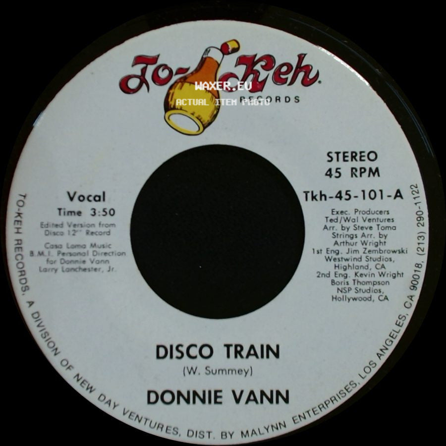 Donnie Vann - Disco Train / Theme From The Disco Train side A
