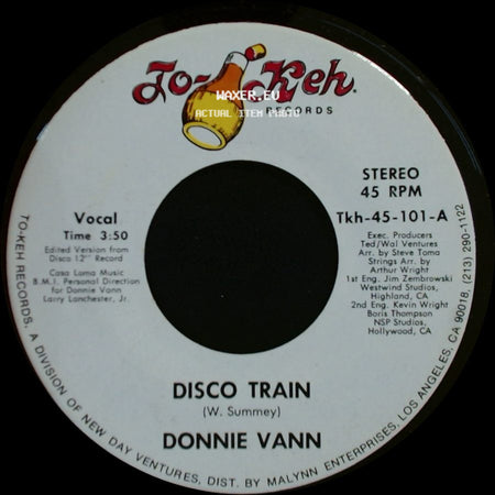 Donnie Vann - Disco Train / Theme From The Disco Train side A