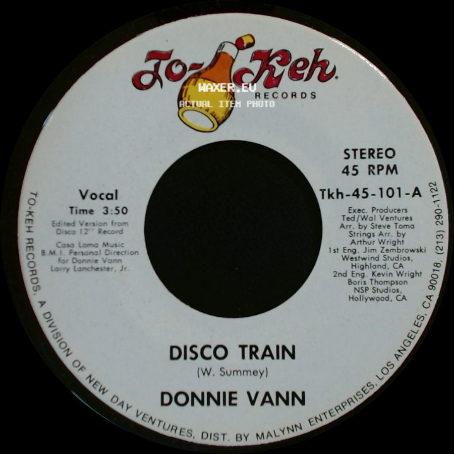 Donnie Vann - Disco Train / Theme From The Disco Train side A