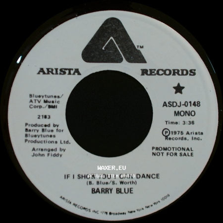 Barry Blue - If I Show You I Can Dance / If I Show You I Can Dance side B