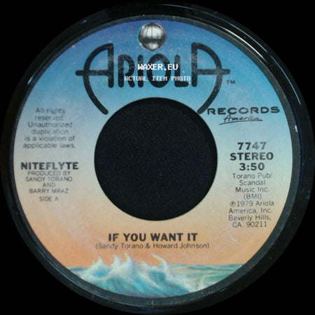 Niteflyte - If You Want It / I Wonder (If I'm Falling In Love Again) side A