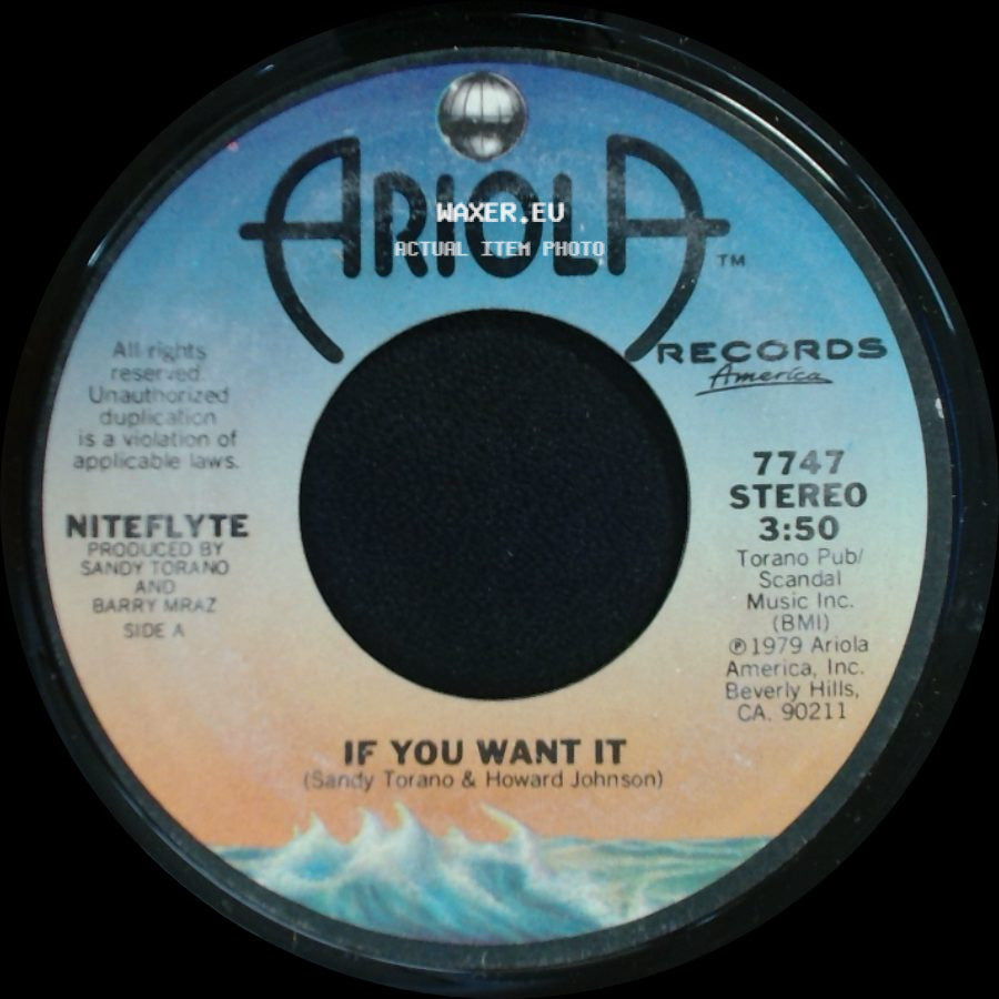Niteflyte - If You Want It / I Wonder (If I'm Falling In Love Again) side A