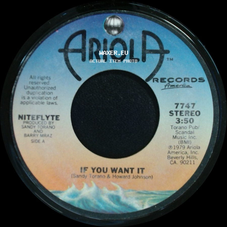 Niteflyte - If You Want It / I Wonder (If I'm Falling In Love Again) side A
