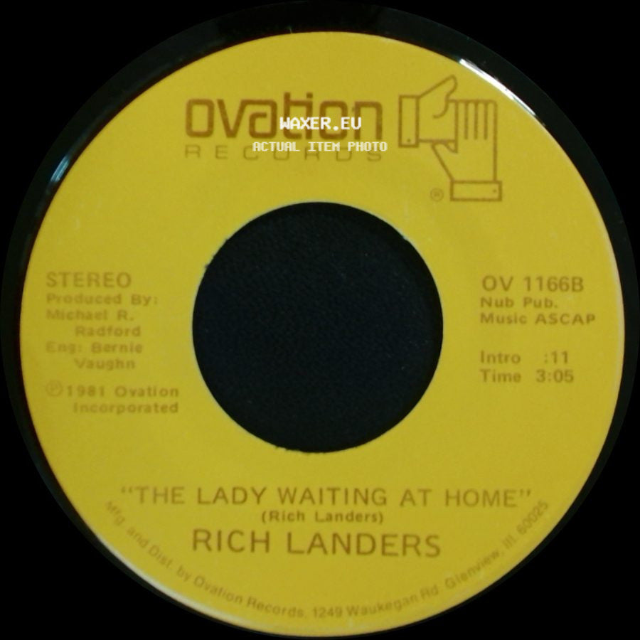Rich Landers - The Lady Waiting At Home / Friday Night Feelin' side A