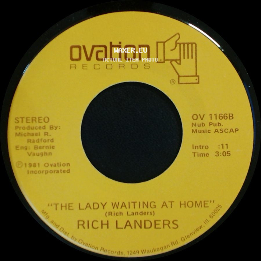 Rich Landers - The Lady Waiting At Home / Friday Night Feelin' side A