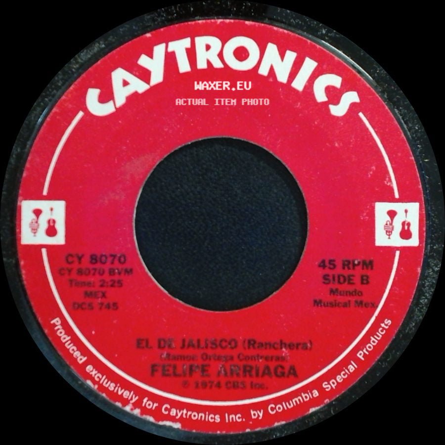 Felipe Arrinaga - Para Que Volver (Ranchera) / El Dr. Jalisco (Ranchera) side B