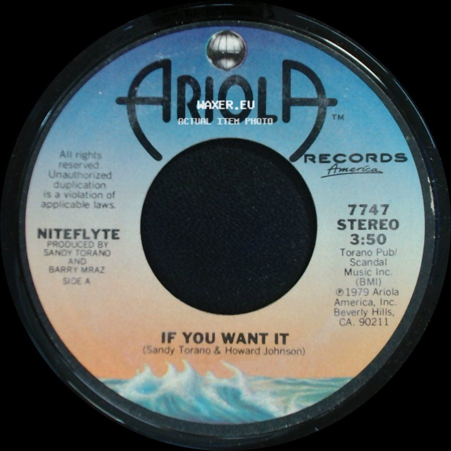Niteflyte - If You Want It / I Wonder (If I'm Falling In Love Again) side A