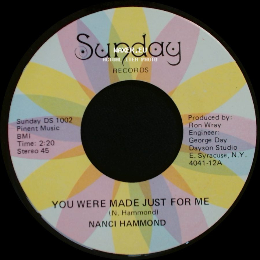 Nanci Hammond - You Were Made Just For Me / Rain Is A Puddle Of Love side A