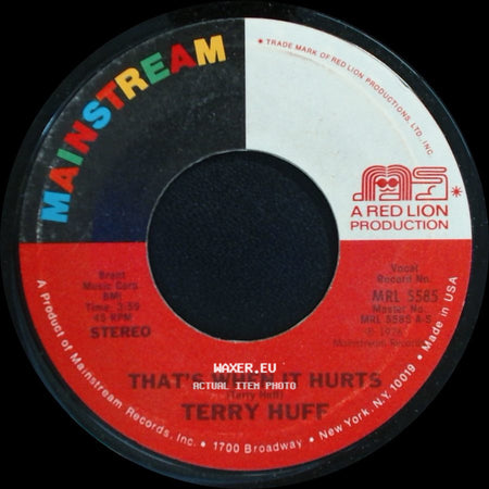 Terry Huff - Just Not Enough Love / That's When It Hurts side B