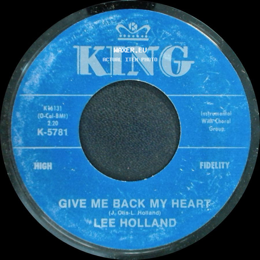 Lee Holland - Let's Stay Together / Give Me Back My Heart side B
