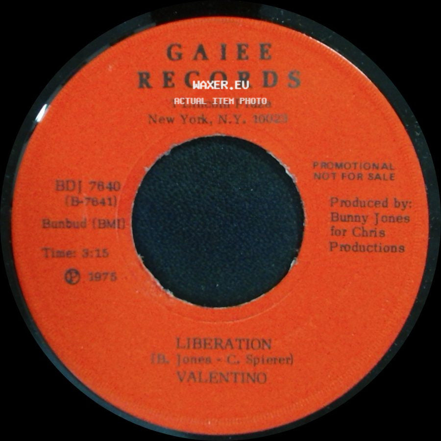 Valentino - Liberation / I Was Born This Way side A