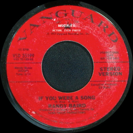 Randy Baird / Randy Barrd - If You Were A Song / If You Were A Song side B