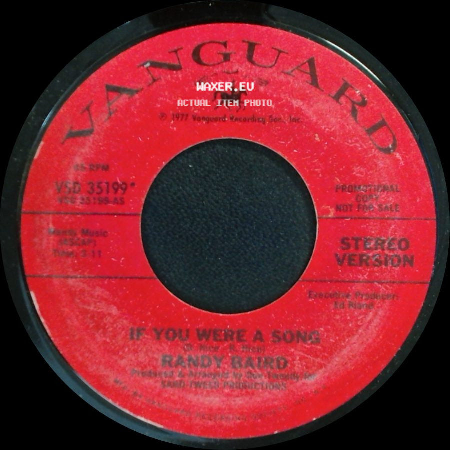 Randy Baird - If You Were A Song / If You Were A Song side B