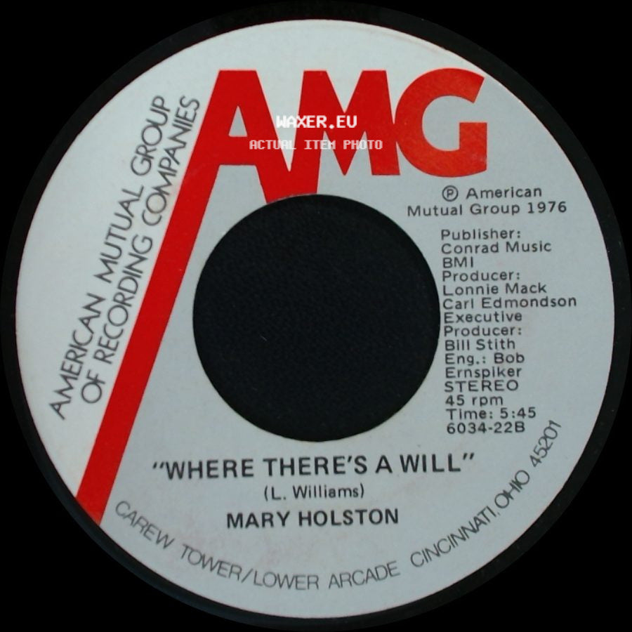 Mary Holston - Where There's A Will / "I'm Satisfied" side A