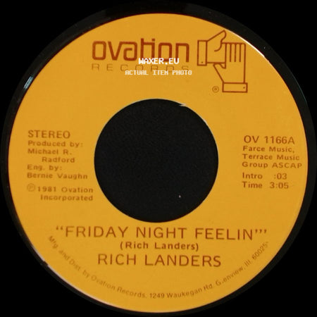 Rich Landers - Friday Night Feelin' / The Lady Waiting At Home side A