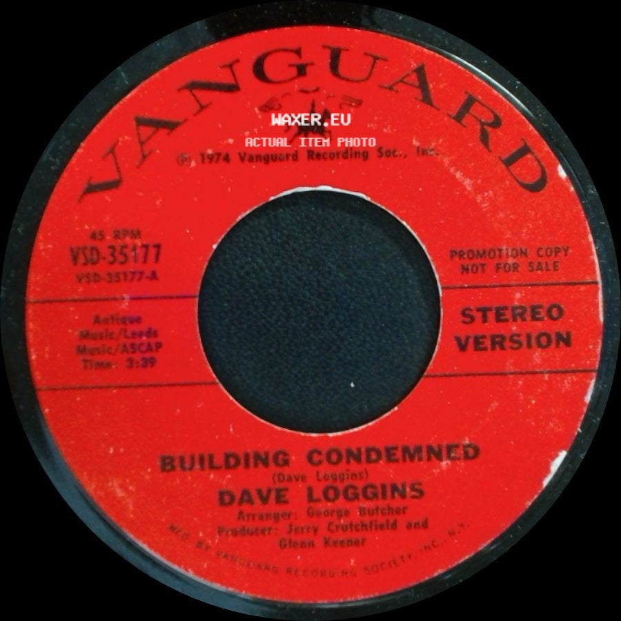 Dave Loggins - Building Condemned / Building Condemned side A
