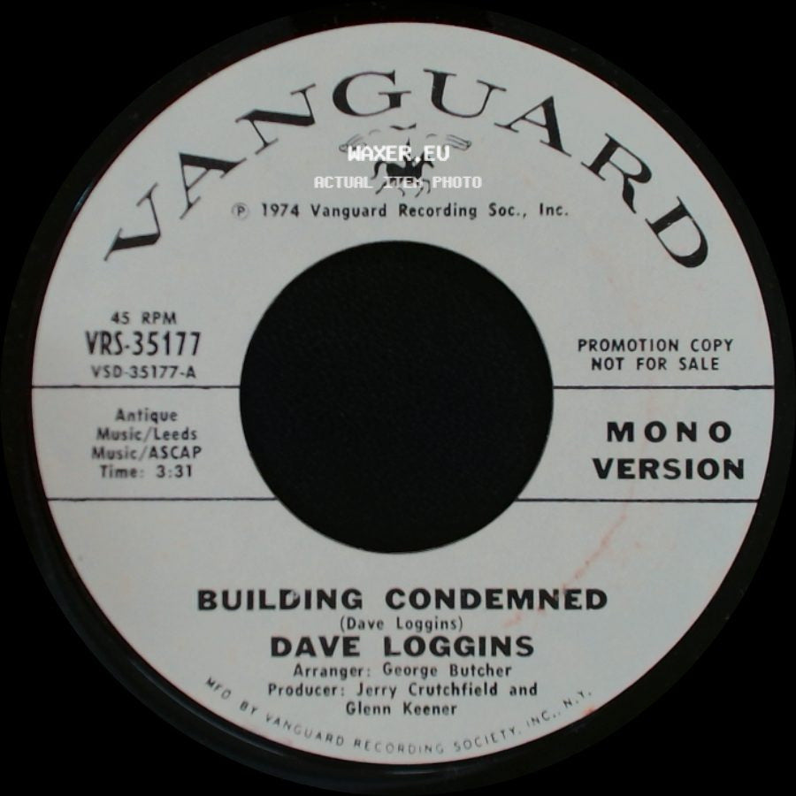Dave Loggins - Building Condemned / Building Condemned side B