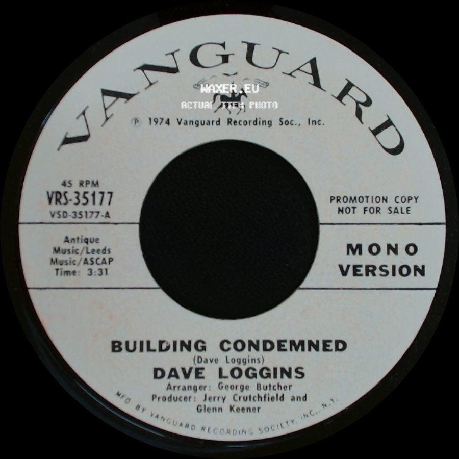 Dave Loggins - Building Condemned / Building Condemned side B