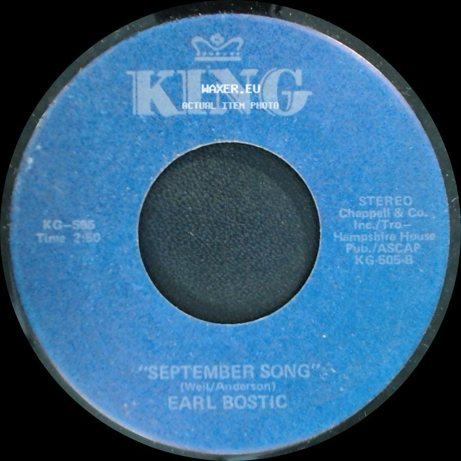 Earl Bostic - September Song / Harlem Nocturne side A