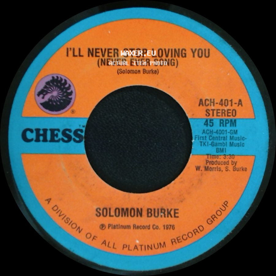 Solomon Burke - The Do Right Song / I'll Never Stop Loving You (Never Ever Song) side B