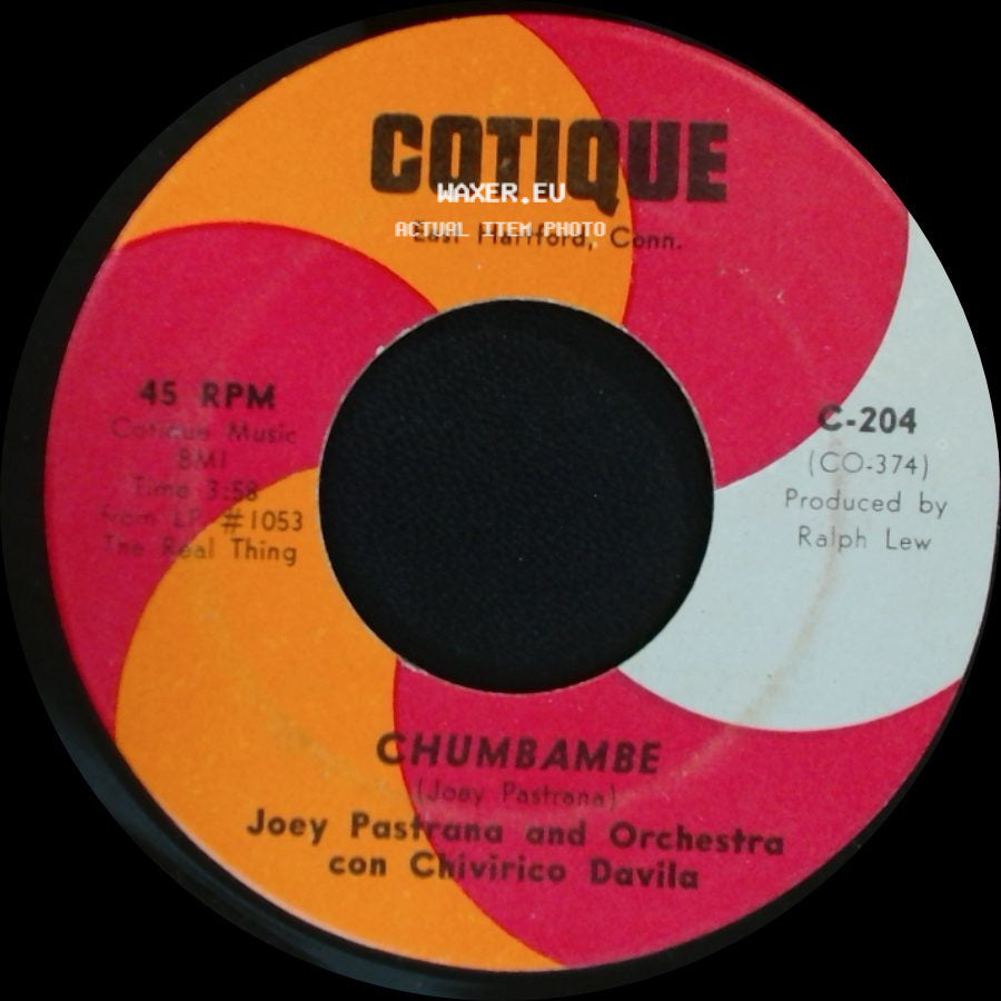 Joey Pastrana And Orchestra Con Chivirico Davila - Chumbambe / Noche De Ronda side A
