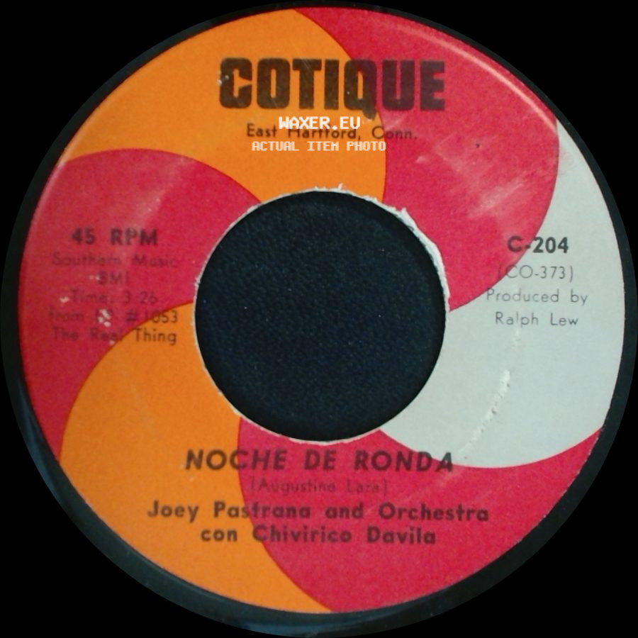 Joey Pastrana And Orchestra Con Chivirico Davila - Chumbambe / Noche De Ronda side B