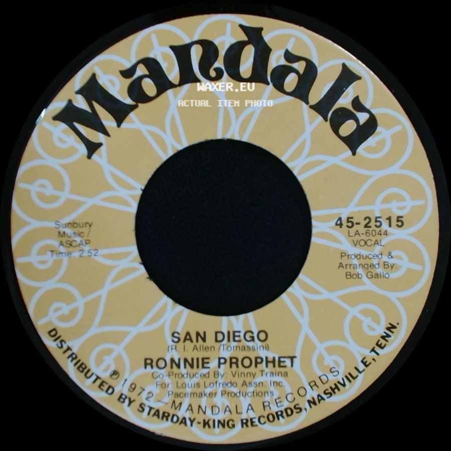 Ronnie Prophet - Fun / San Diego side B
