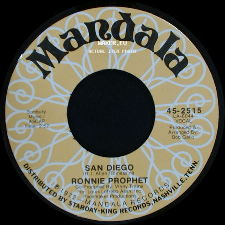 Ronnie Prophet - Fun / San Diego side B