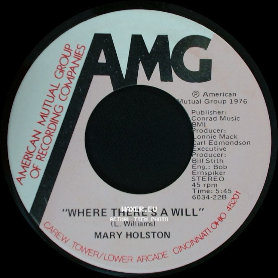 Mary Holston - Where There's A Will / I'm Satisfied side A