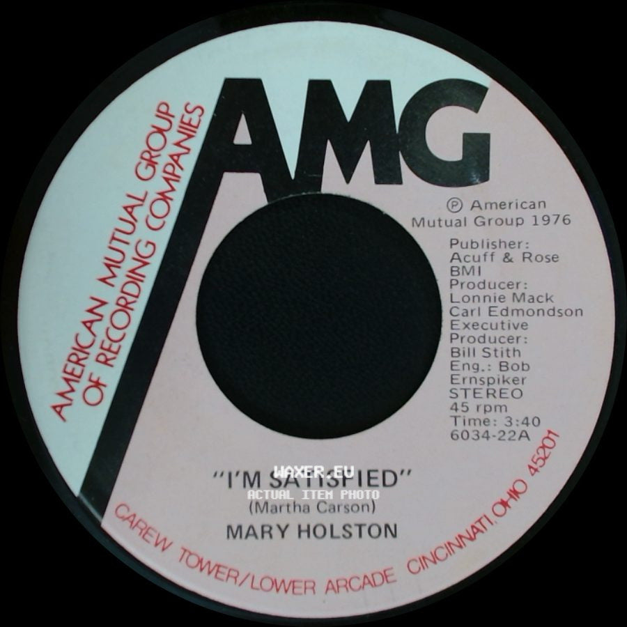 Mary Holston - Where There's A Will / I'm Satisfied side B