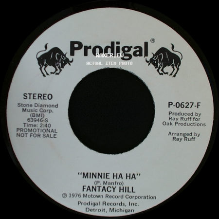 Fantacy Hill / Fantasy Hill - Minnie Ha Ha / Minnie Ha Ha side A