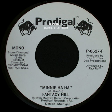 Fantacy Hill / Fantasy Hill - Minnie Ha Ha / Minnie Ha Ha side B