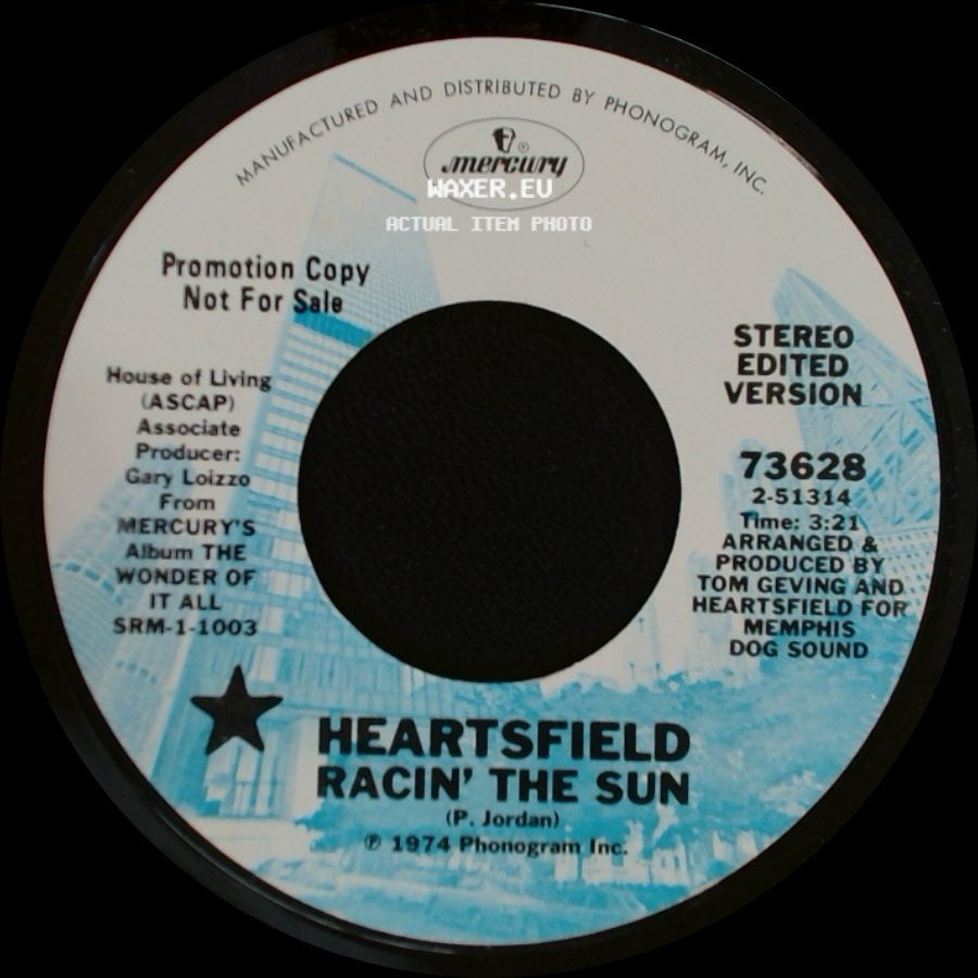 Heartsfield - Pass Me By / Racin' The Sun side B