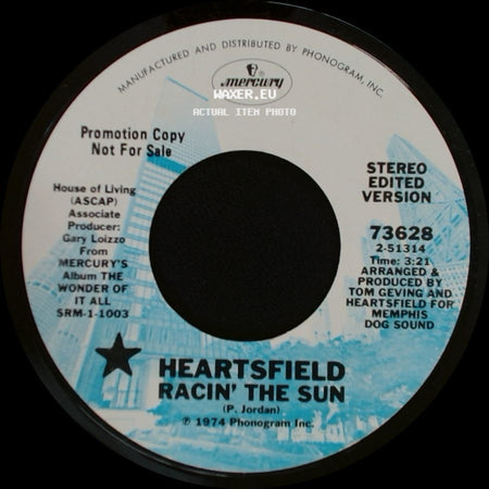 Heartsfield - Pass Me By / Racin' The Sun side B