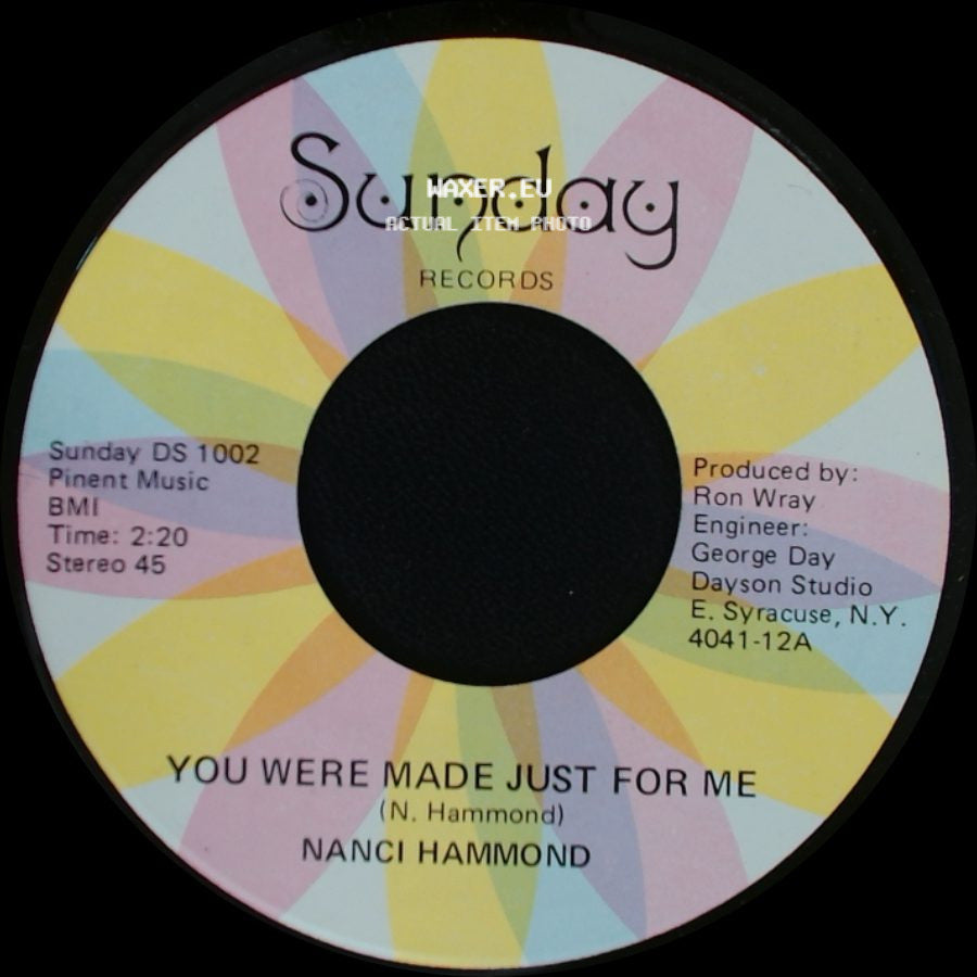 Nanci Hammond - You Were Made Just For Me / Rain Is A Puddle Of Love side A