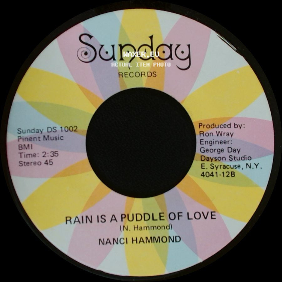 Nanci Hammond - You Were Made Just For Me / Rain Is A Puddle Of Love side B