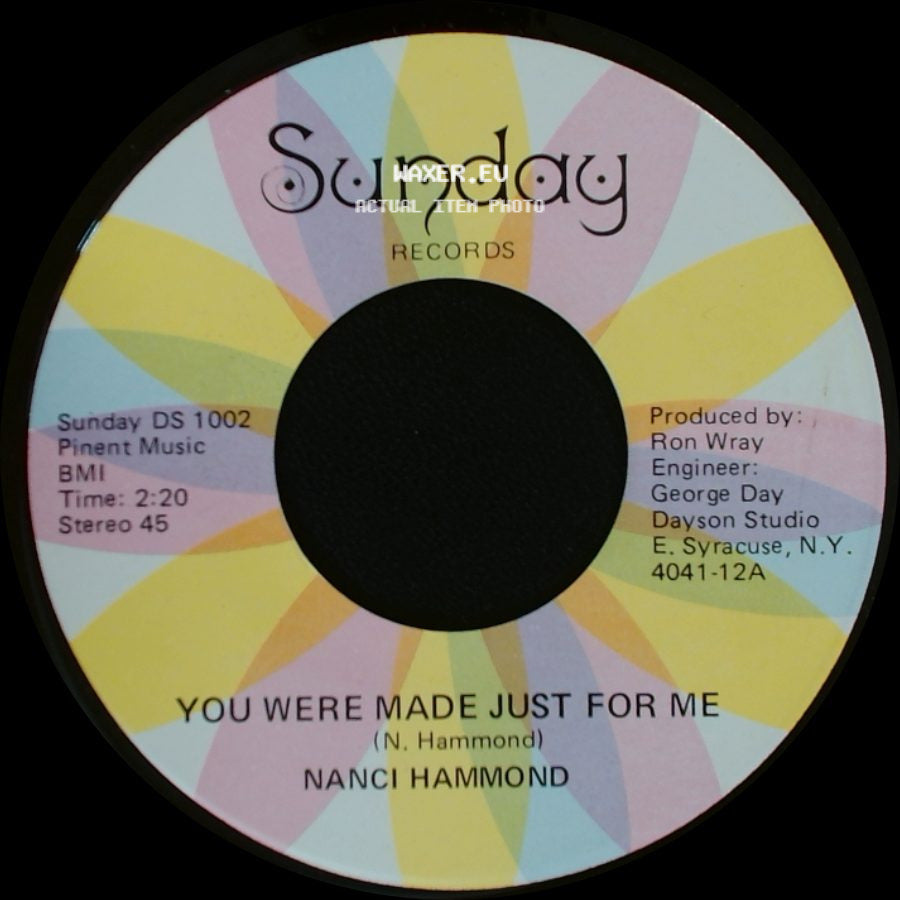 Nanci Hammond - Rain Is A Puddle Of Love / You Were Made Just For Me side B