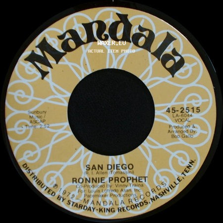 Ronnie Prophet - Fun / San Diego side B