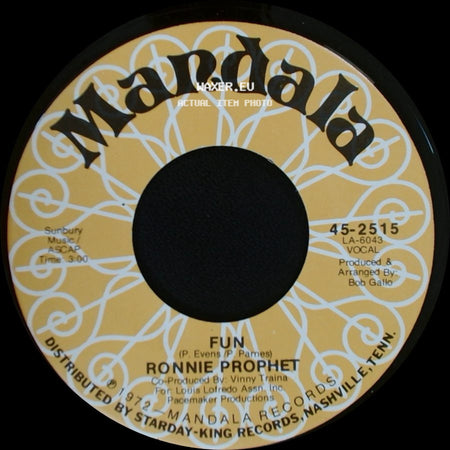 Ronnie Prophet - Fun / San Diego side A