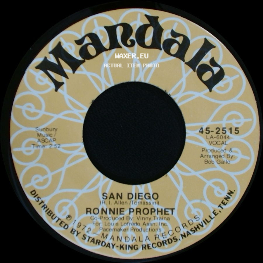 Ronnie Prophet - Fun / San Diego side B