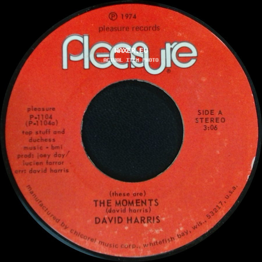 David Harris - (These Are) The Moments / Mama, Oh, Mama! side A
