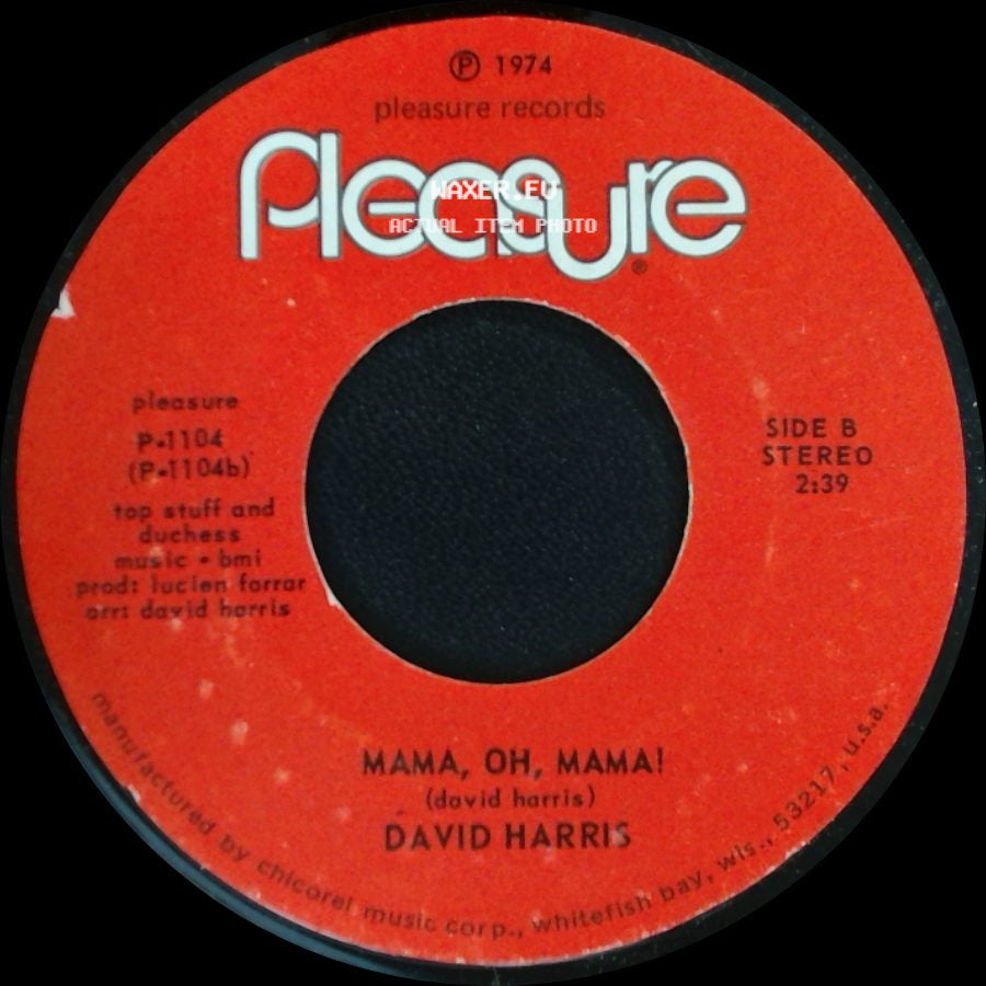 David Harris - (These Are) The Moments / Mama, Oh, Mama! side B