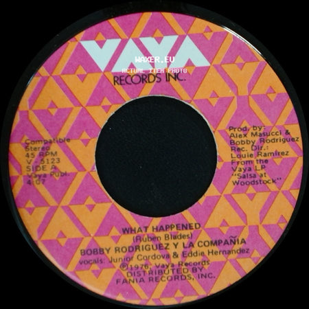 Bobby Rodriguez Y La Compañia - What Happened / La Mas Fea side A