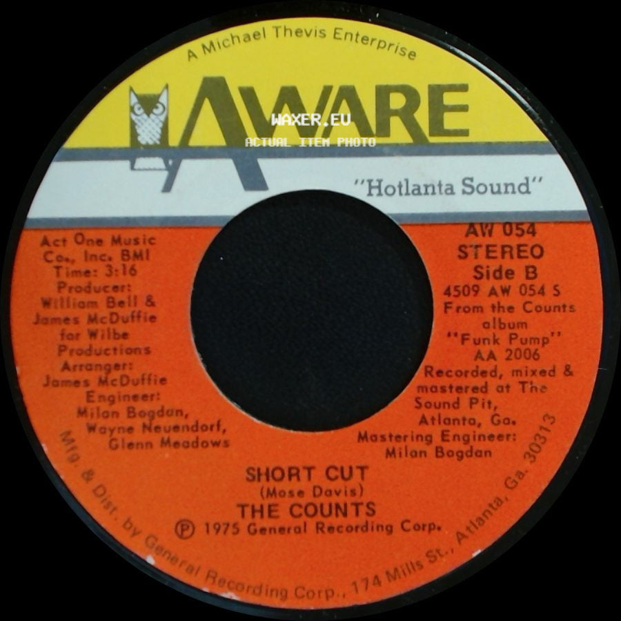 The Counts - Magic Ride / Short Cut side B