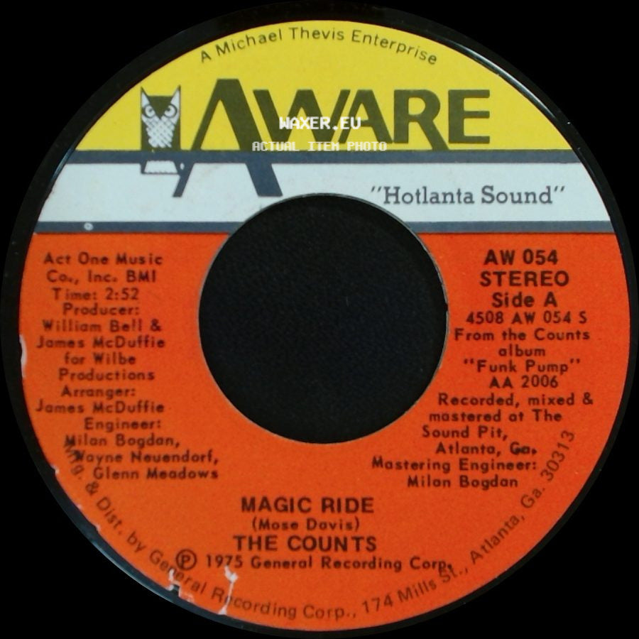 The Counts - Magic Ride / Short Cut side A