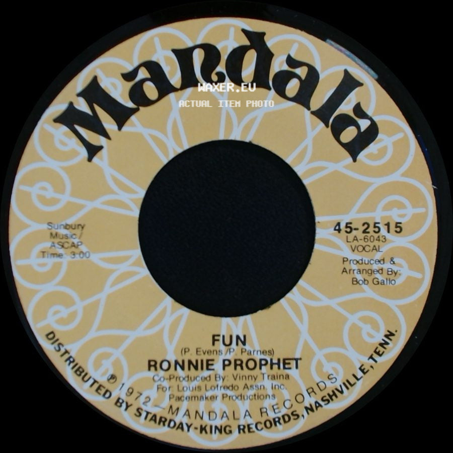 Ronnie Prophet - Fun / San Diego side A