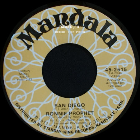 Ronnie Prophet - Fun / San Diego side B