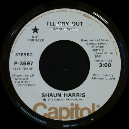 Shaun Harris - I'll Cry Out / I'll Cry Out side B
