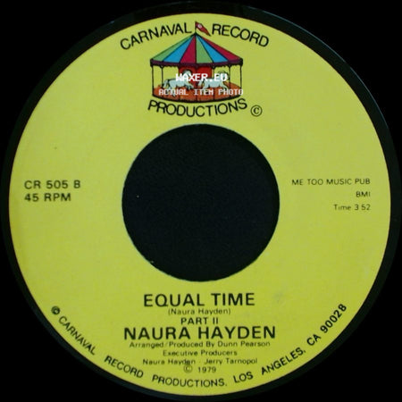 Naura Hayden - Equal Time Part Ii / Equal Time Part 1 side A