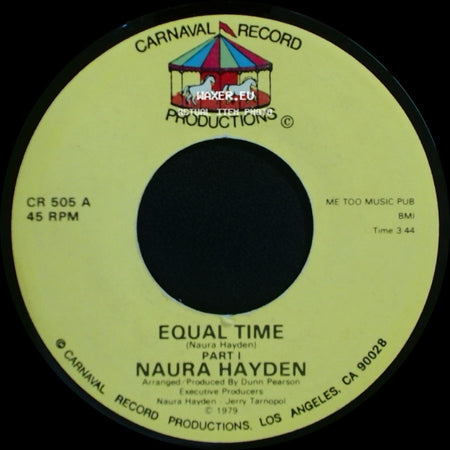 Naura Hayden - Equal Time Part Ii / Equal Time Part 1 side B